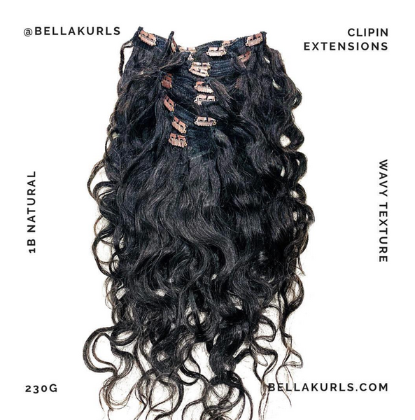 Wavy clip in hair extensions deals
