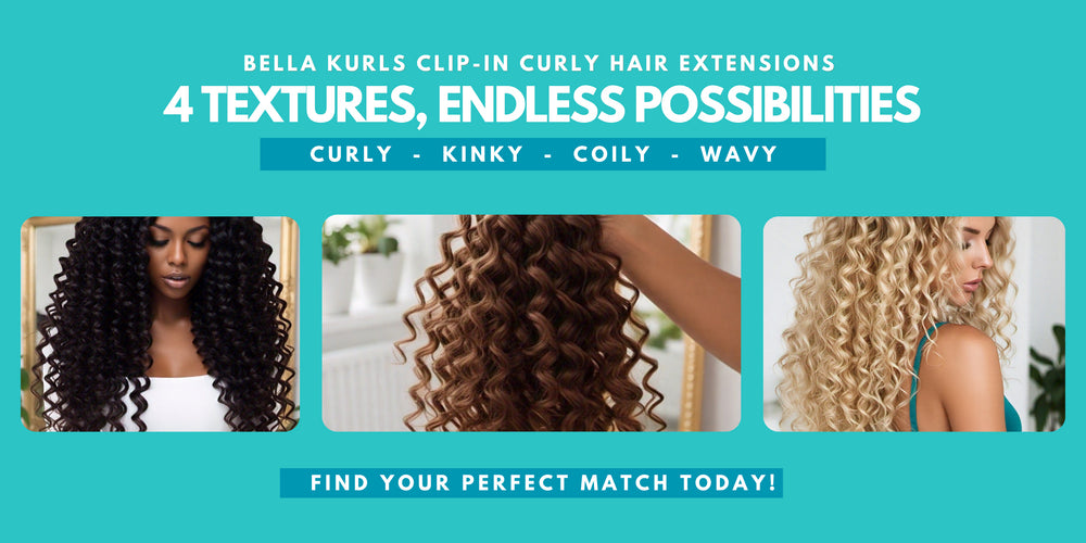 Natural Hair Textures Bella Kurls Clipin Hair Extensions